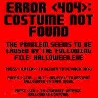 Error 404 Costume Not Found Funny Halloween Santa Hat thumb 1