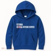 External Revenue Service Trump Maga Taxes Kids Hoodie thumb 0