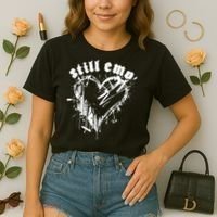 Emo Rock Still Emo 2000s Emo Ska Pop Punk Band Music Comfort Colors Boxy T-Shirt thumb 2