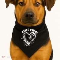 Emo Rock Still Emo 2000s Emo Ska Pop Punk Band Music USA-Made Doggie Bandana thumb 1