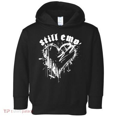 Emo Rock Still Emo 2000s Emo Ska Pop Punk Band Music Toddler Hoodie