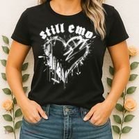 Emo Rock Still Emo 2000s Emo Ska Pop Punk Band Music Women's T-Shirt thumb 2