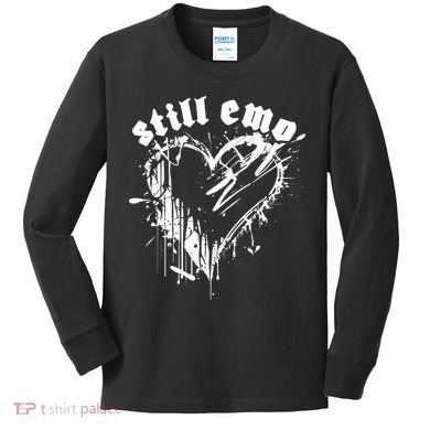 Emo Rock Still Emo 2000s Emo Ska Pop Punk Band Music Kids Long Sleeve Shirt