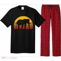 Elephant Retro Sunset Elephant Gift Pajama Set thumb 0