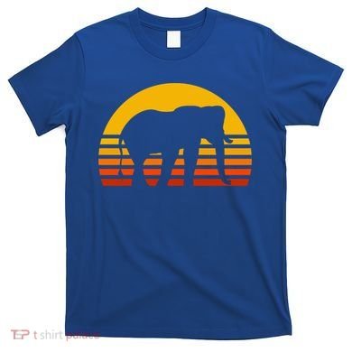 Elephant Retro Sunset Elephant Gift T-Shirt