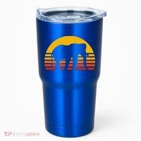 Elephant Retro Sunset Elephant Gift Tumbler thumb 0