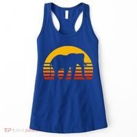 Elephant Retro Sunset Elephant Gift Women's Tank Top thumb 0
