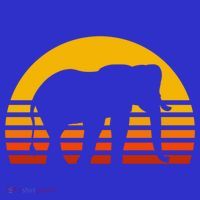 Elephant Retro Sunset Elephant Gift Women's Tank Top thumb 5