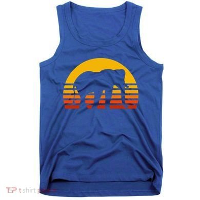 Elephant Retro Sunset Elephant Gift Tank Top