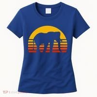 Elephant Retro Sunset Elephant Gift Women's T-Shirt thumb 0