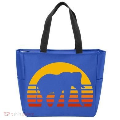 Elephant Retro Sunset Elephant Gift Tote Bag