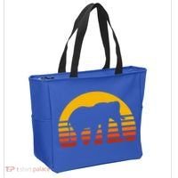 Elephant Retro Sunset Elephant Gift Tote Bag thumb 2