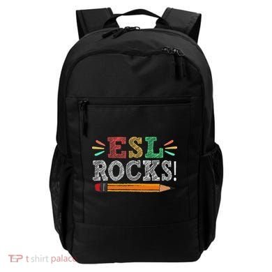 Esl Rocks Teacher Students Funny Back To School Backpack