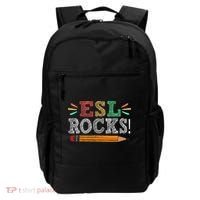 Esl Rocks Teacher Students Funny Back To School Backpack thumb 0