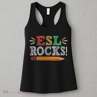 Esl Rocks Teacher Students Funny Back To School Women's Tank Top thumb 3