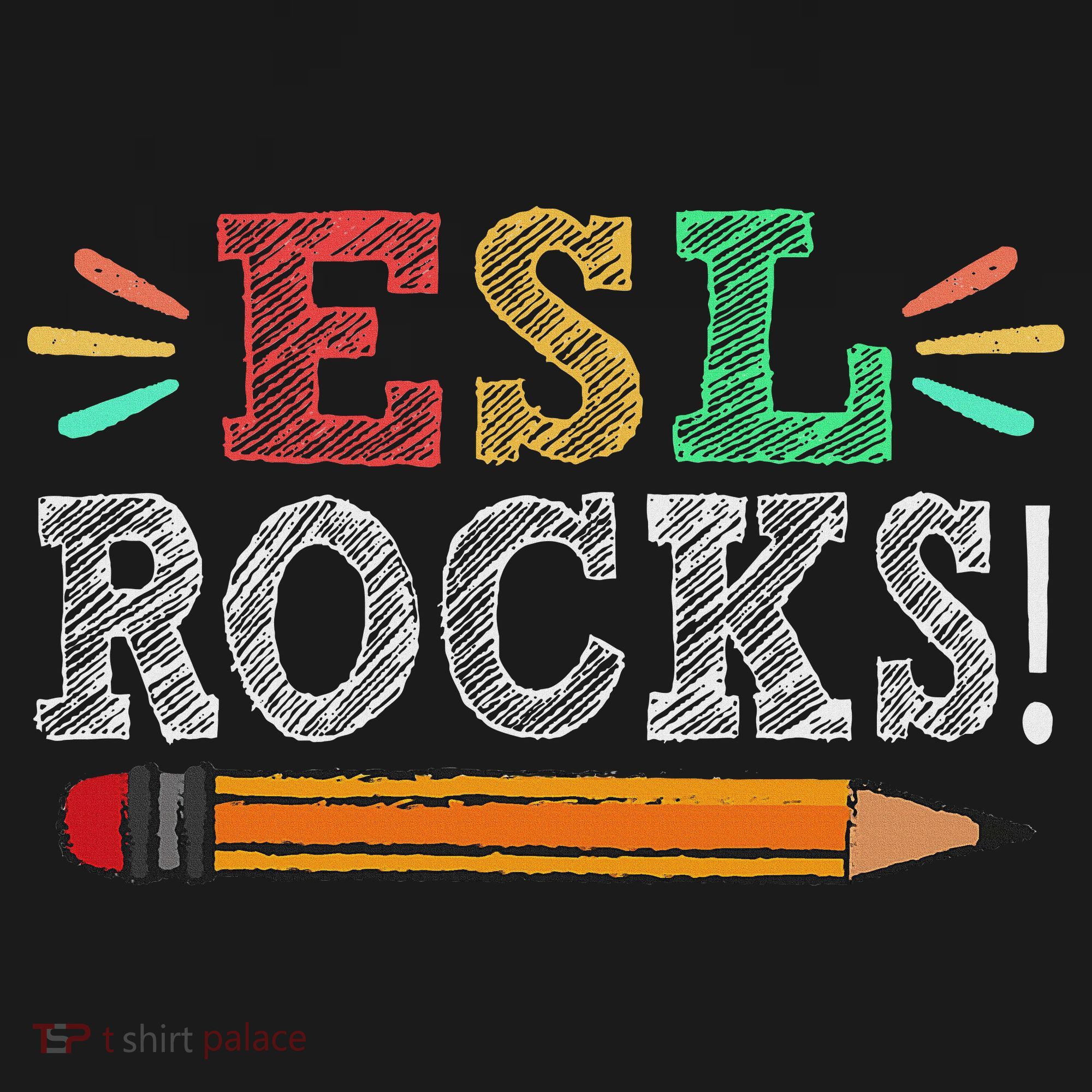 Esl Rocks Teacher Students Funny Back To School Women's Tank Top