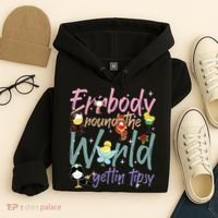 Errbody Round The World Gettin Tipsy Drinking Around The World Hoodie thumb 4