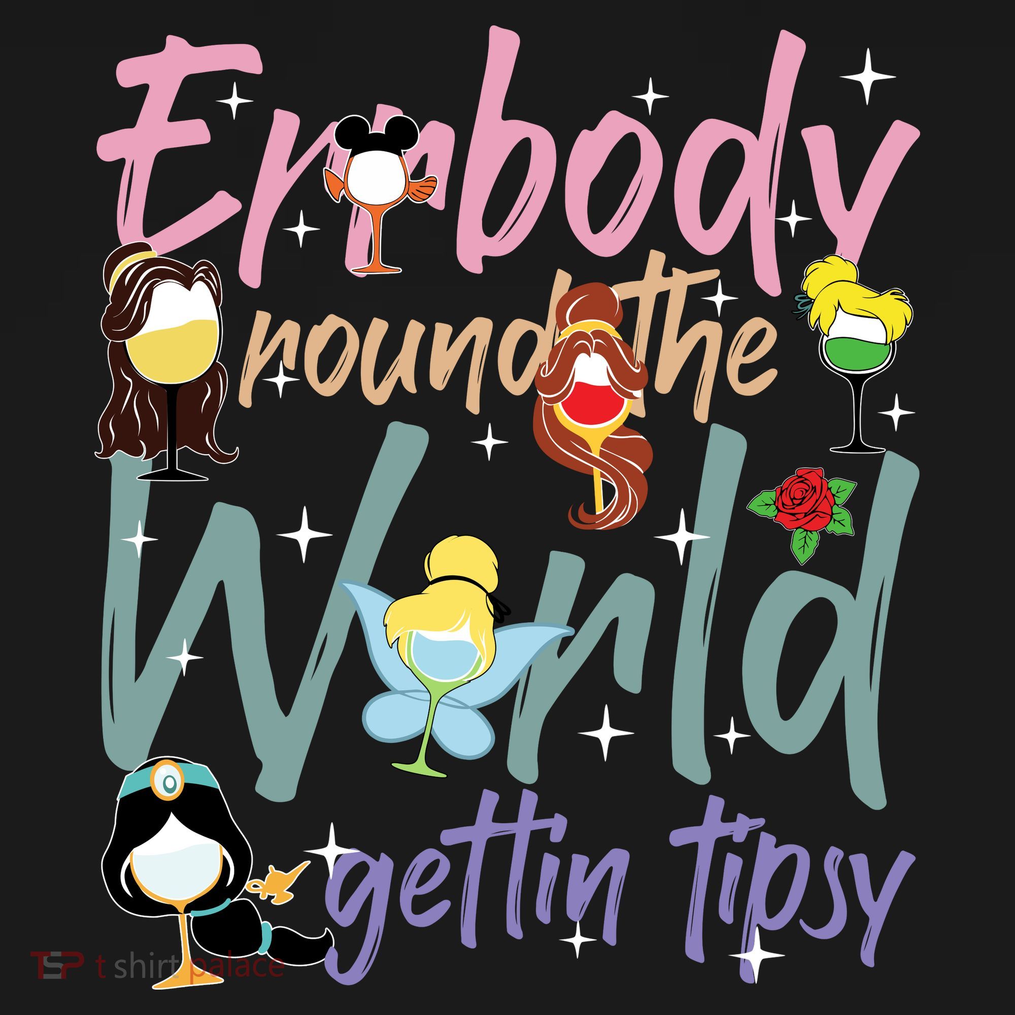 Errbody Round The World Gettin Tipsy Drinking Around The World Sweatshirt