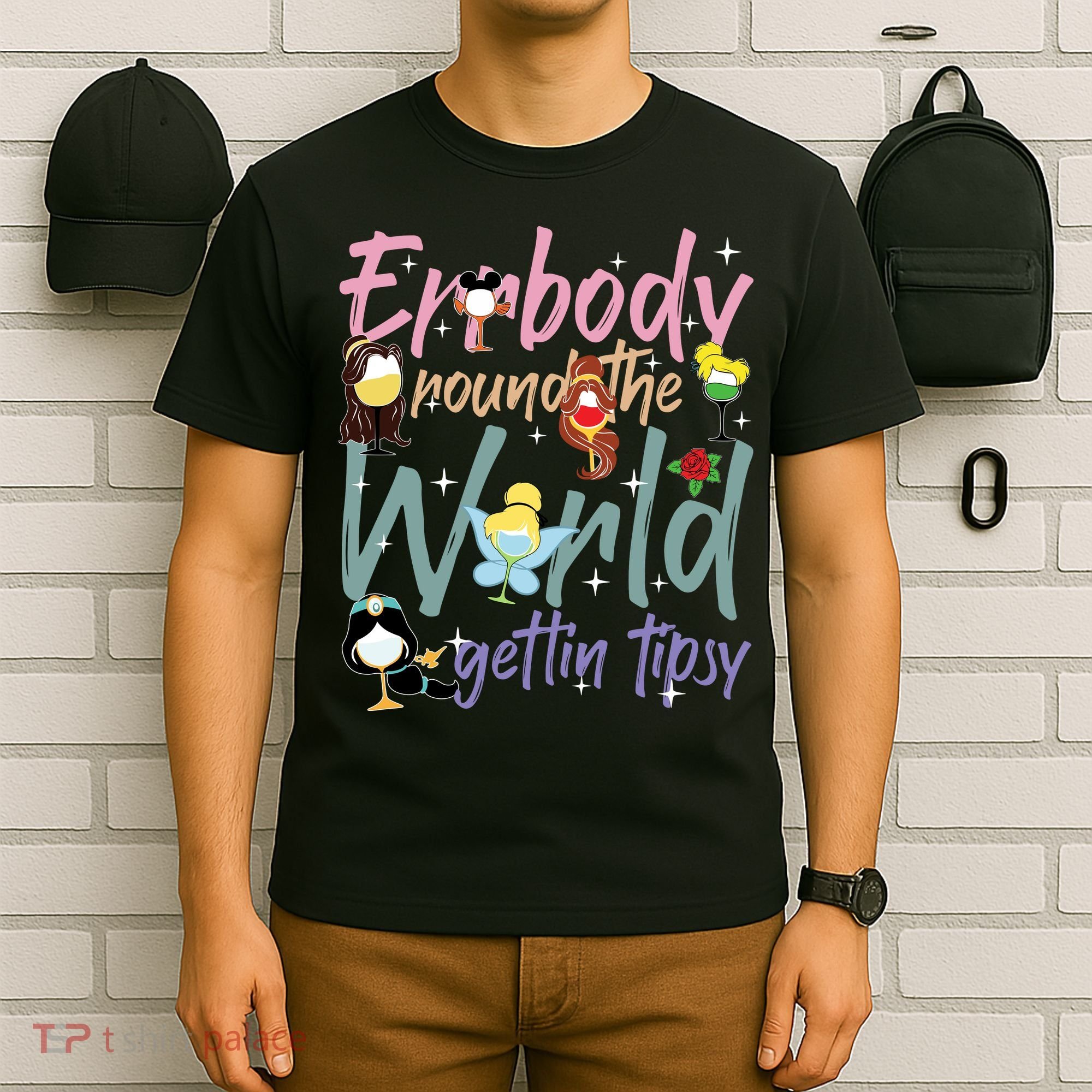 Errbody Round The World Gettin Tipsy Drinking Around The World T-Shirt