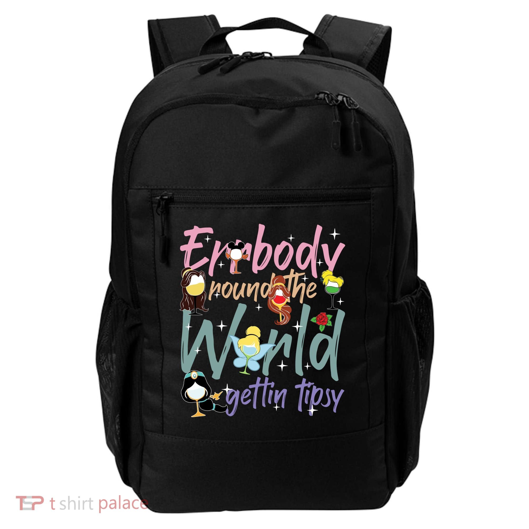Errbody Round The World Gettin Tipsy Drinking Around The World Backpack