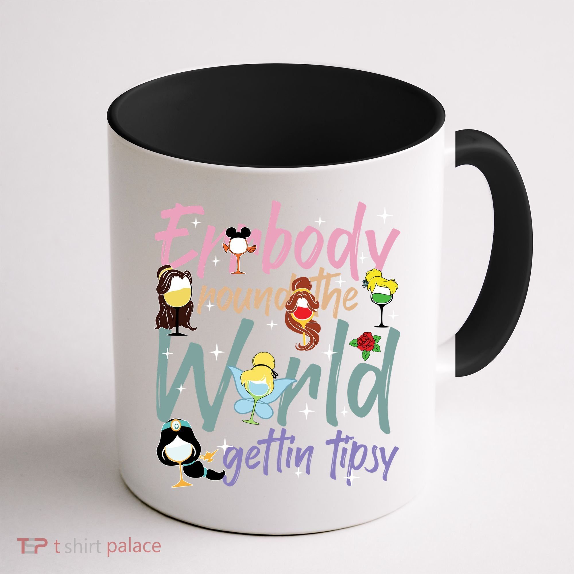 Errbody Round The World Gettin Tipsy Drinking Around The World Coffee Mug