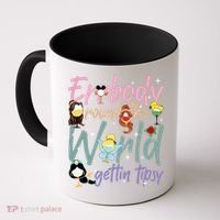 Errbody Round The World Gettin Tipsy Drinking Around The World Coffee Mug thumb 0