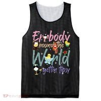 Errbody Round The World Gettin Tipsy Drinking Around The World Mesh Reversible Basketball Jersey Tank thumb 0