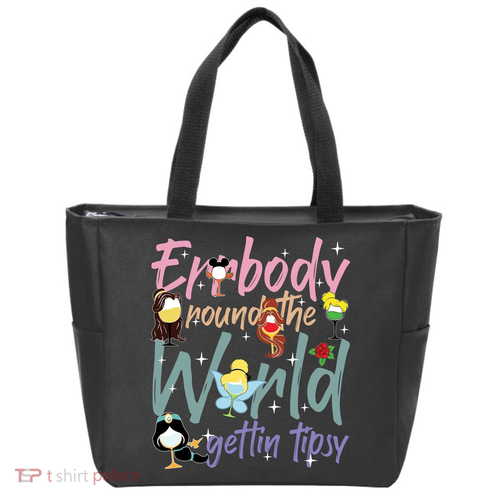Errbody Round The World Gettin Tipsy Drinking Around The World Tote Bag