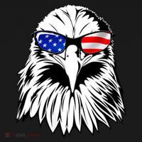 Eagle Sunglasses 4th Of July American Flag Women's Hoodie thumb 2