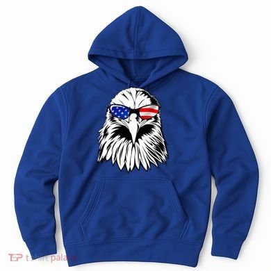 Eagle Sunglasses 4th Of July American Flag Hoodie