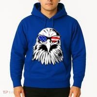 Eagle Sunglasses 4th Of July American Flag Hoodie thumb 2