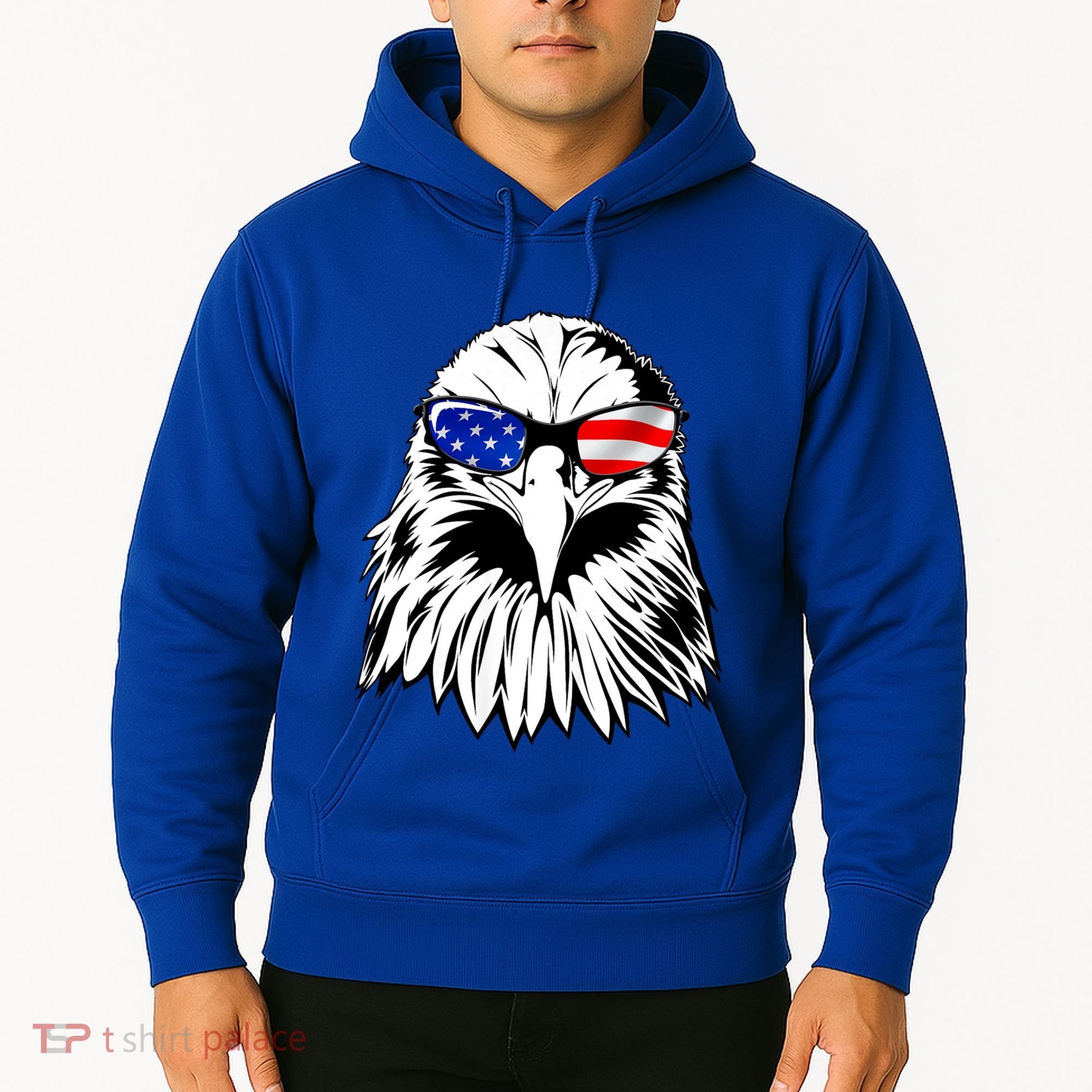 Eagle Sunglasses 4th Of July American Flag Hoodie