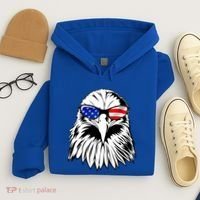 Eagle Sunglasses 4th Of July American Flag Hoodie thumb 4