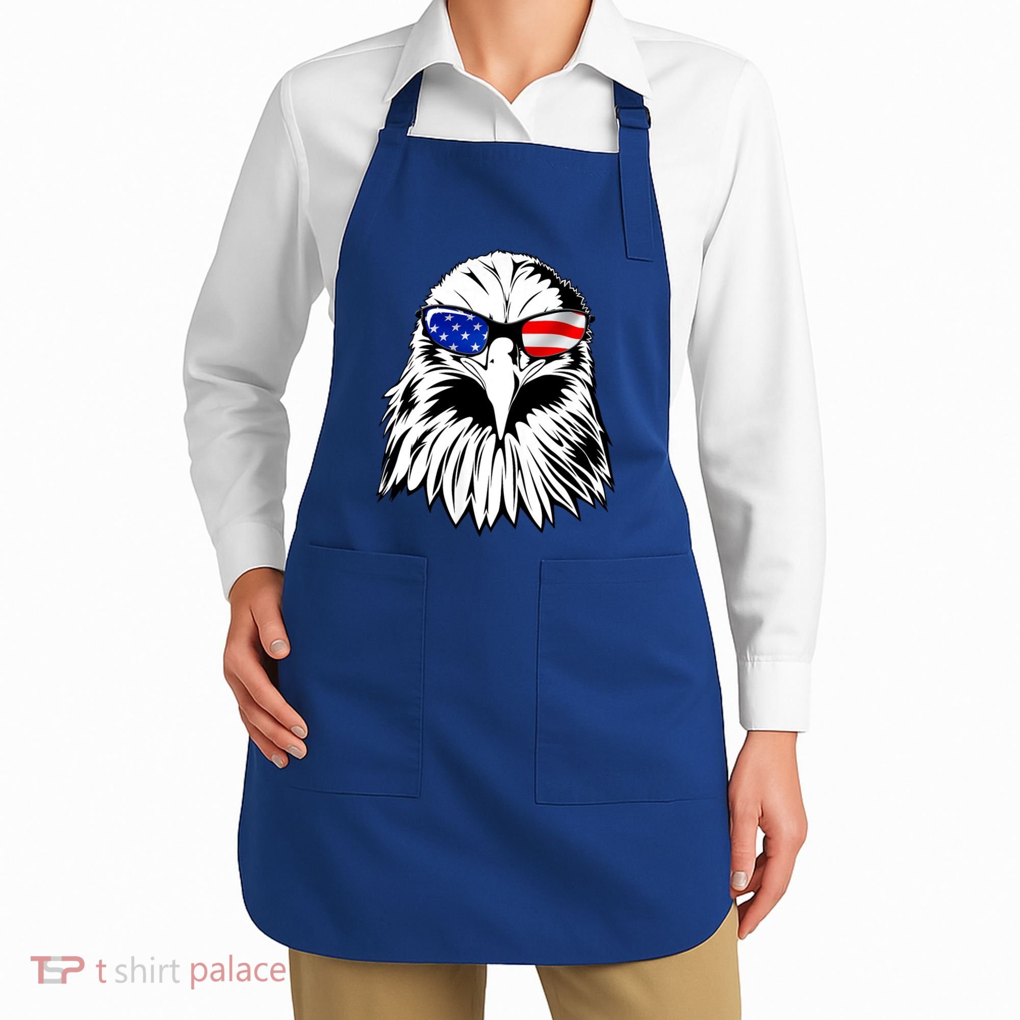 Eagle Sunglasses 4th Of July American Flag Apron