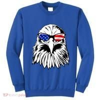 Eagle Sunglasses 4th Of July American Flag Sweatshirt thumb 0