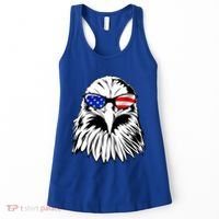 Eagle Sunglasses 4th Of July American Flag Women's Tank Top thumb 0