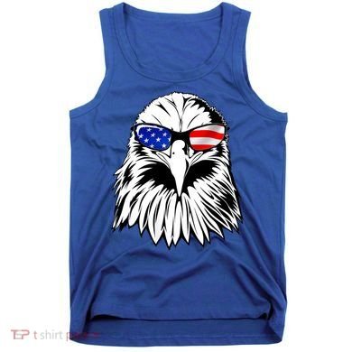 Eagle Sunglasses 4th Of July American Flag Tank Top