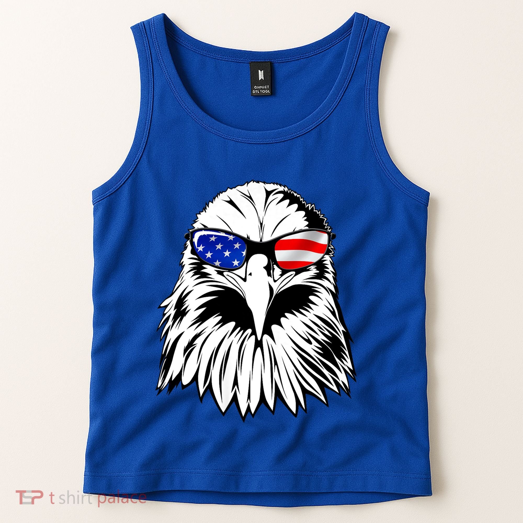 Eagle Sunglasses 4th Of July American Flag Tank Top