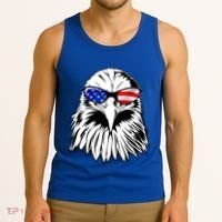 Eagle Sunglasses 4th Of July American Flag Tank Top thumb 3