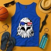 Eagle Sunglasses 4th Of July American Flag Tank Top thumb 4