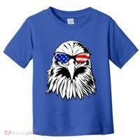 Eagle Sunglasses 4th Of July American Flag Toddler T-Shirt thumb 0