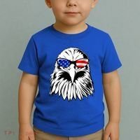 Eagle Sunglasses 4th Of July American Flag Toddler T-Shirt thumb 2