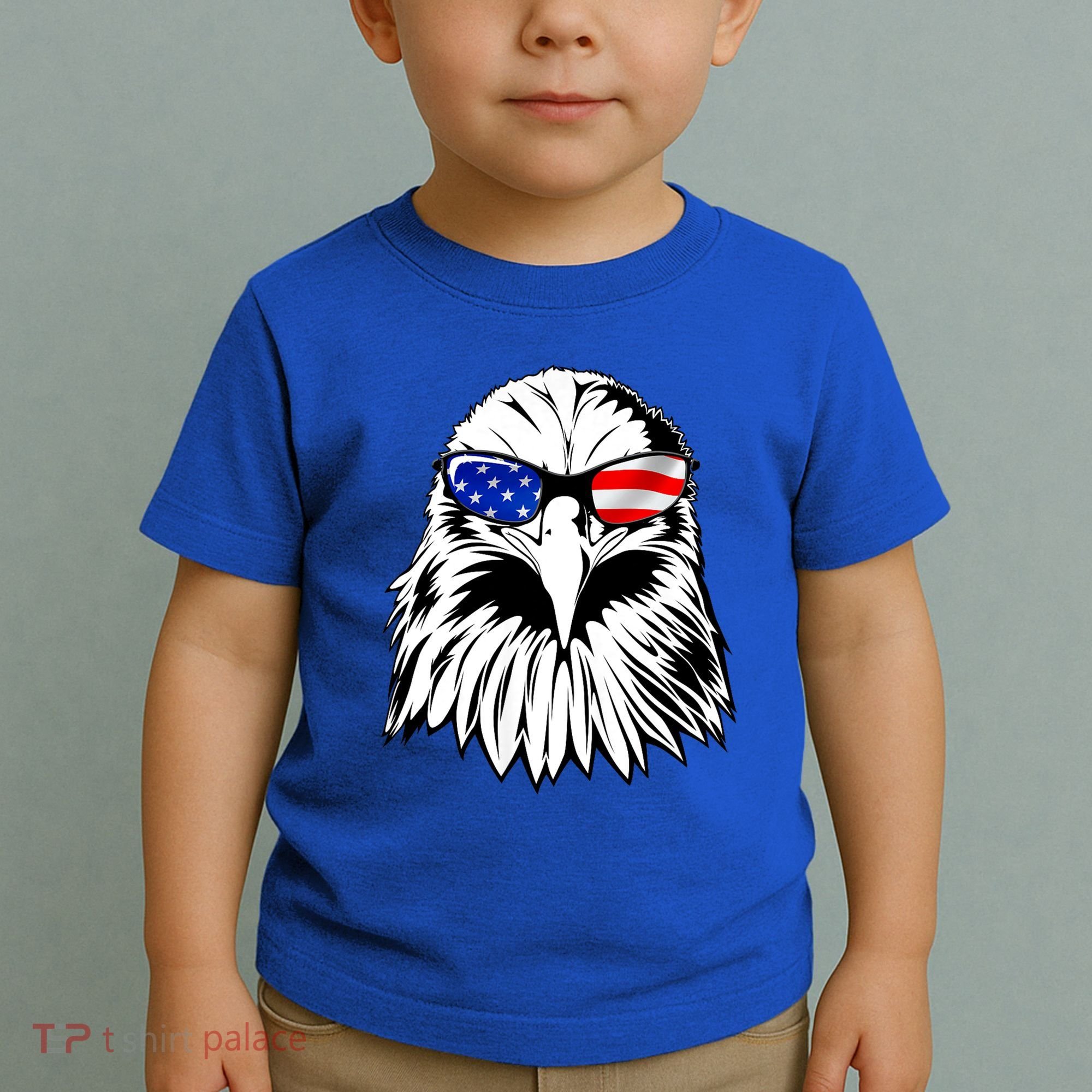 Eagle Sunglasses 4th Of July American Flag Toddler T-Shirt