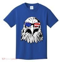 Eagle Sunglasses 4th Of July American Flag Kids T-Shirt thumb 0