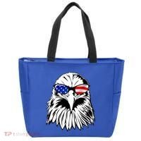 Eagle Sunglasses 4th Of July American Flag Tote Bag thumb 0