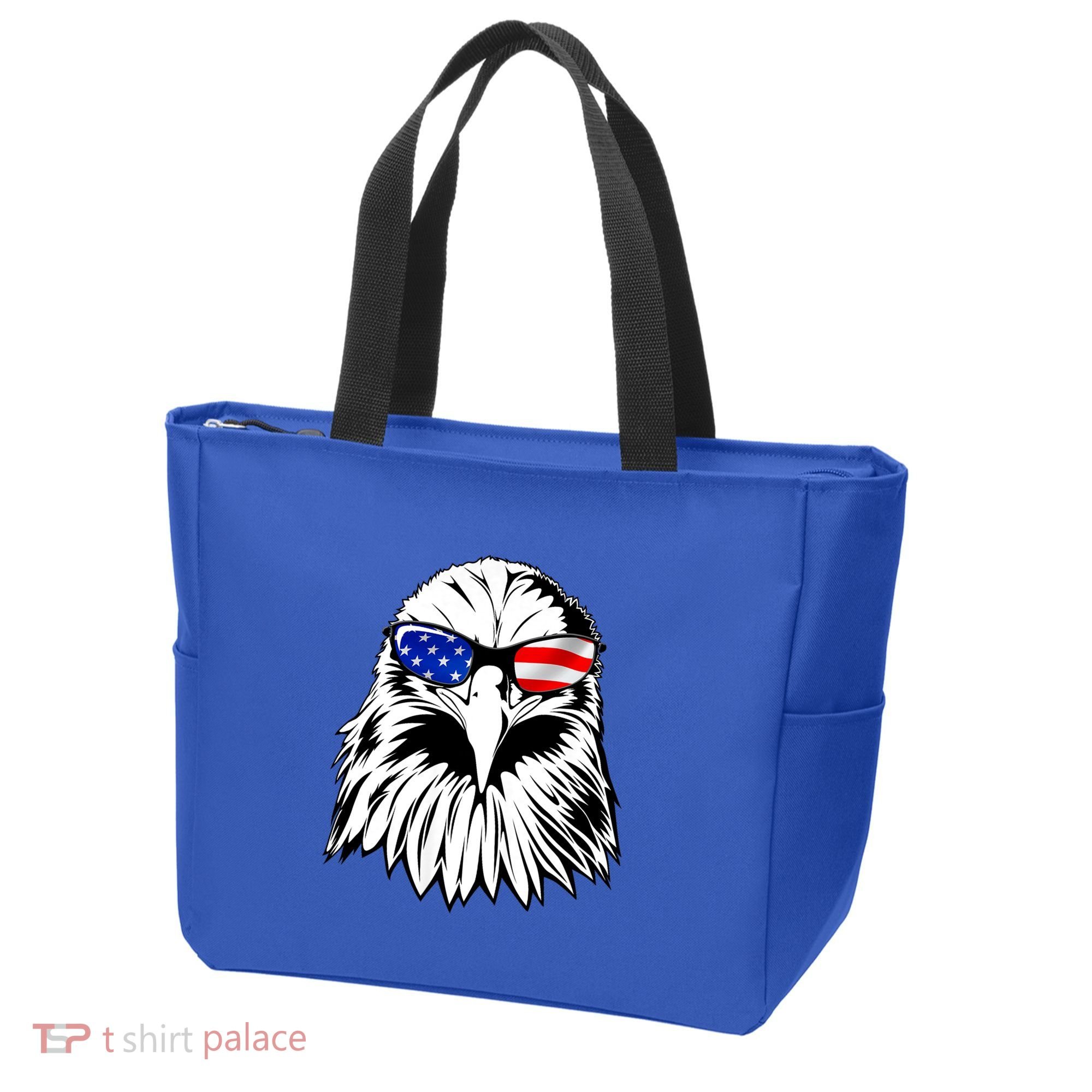 Eagle Sunglasses 4th Of July American Flag Tote Bag
