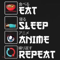 Eat Sleep Anime Repeat Funny Manga Otaku Girls Boys Anime Women's Tank Top thumb 5