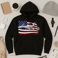 E3 Sentry Awacs Plane Us Flag Usa Hoodie thumb 3