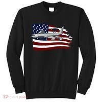 E3 Sentry Awacs Plane Us Flag Usa Sweatshirt thumb 0