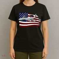 E3 Sentry Awacs Plane Us Flag Usa T-Shirt thumb 4